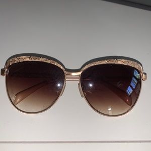 Nude embellished sunglasses